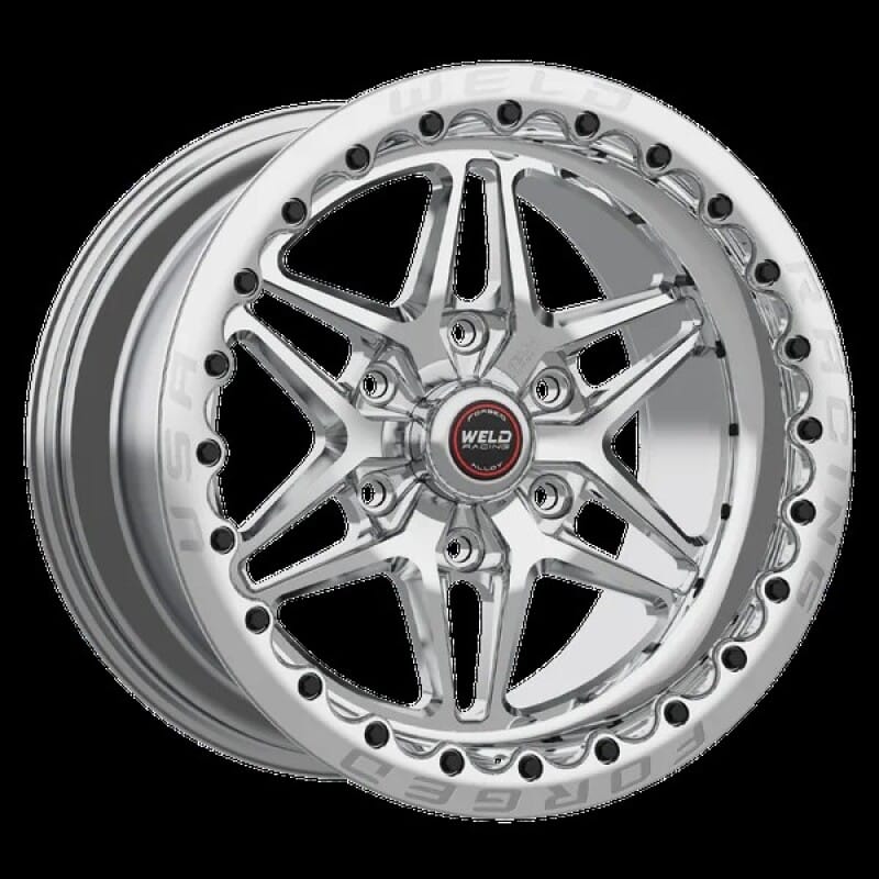Weld — Weld 15X10 S81HD 6X5.5 6.5BS Polished Center, 3.54ID POL MT Ring