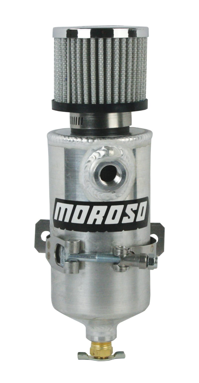 Moroso — Moroso Breather Tank/Catch Can - Two 3/8 NPT Female Fittings - Aluminum