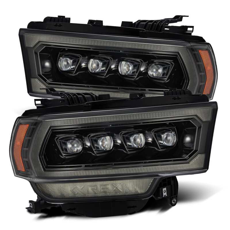 AlphaRex — AlphaRex 19-21 Ram 2500 NOVA LED Proj Headlights Plank Style Alpha Blk w/Activ Light/Seq Signal/DRL
Projector Headlights