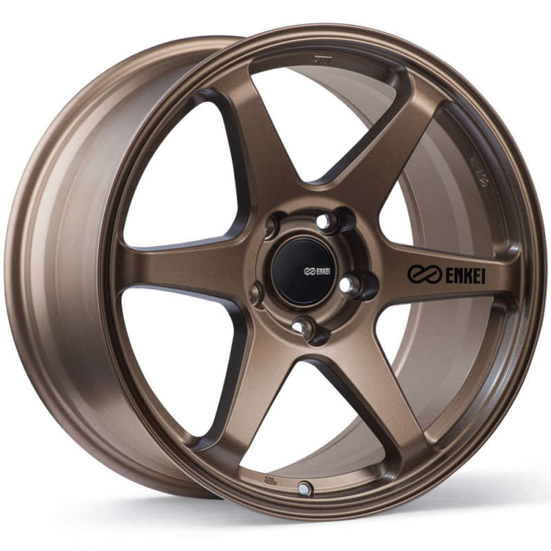 Enkei — Enkei T6R 18x8.5 38mm Offset 5x114.3 Bolt Pattern 72.6 Bore Matte Bronze Wheel