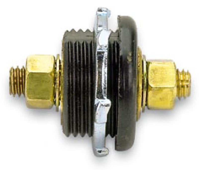Moroso — Moroso Thru-Panel Connector - Black (Use w/Part No 74170/74172) - Single