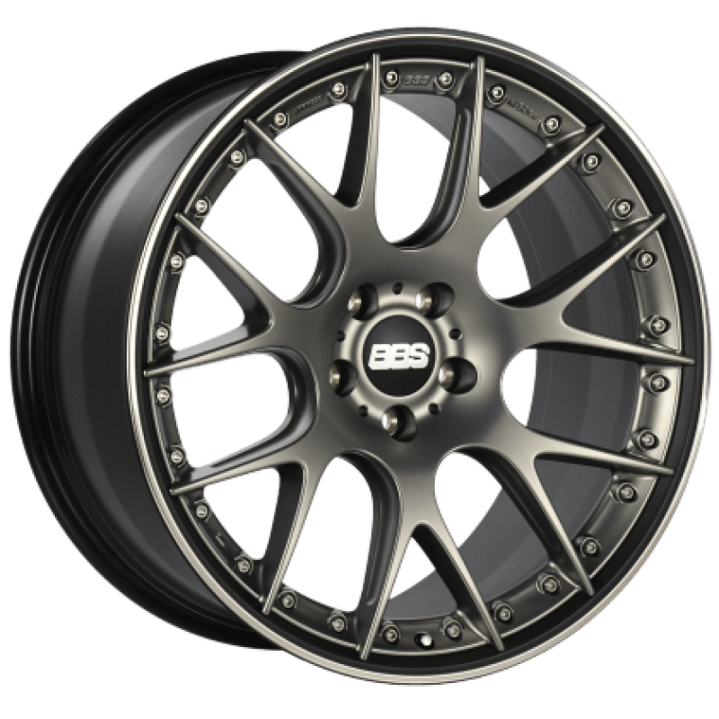 BBS — BBS CH-RII 20x9 5x112 ET30 CB66.5 Satin Platinum Center Black Lip Stainless Steel Rim Prot Wheel