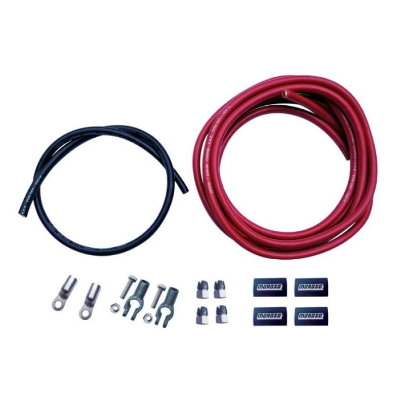 Moroso — Moroso Remote Battery Cable Kit (Incl Positive & Negative Wire Screw Terminals)