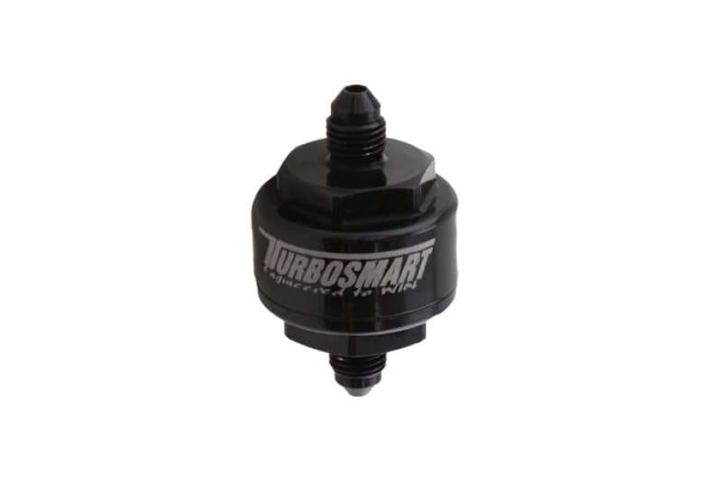 Turbosmart — Turbosmart Billet Turbo Oil Feed Filter w/44 Micron Pleated Disc -4AN Male Inlet - Black
Oil Feed Filter