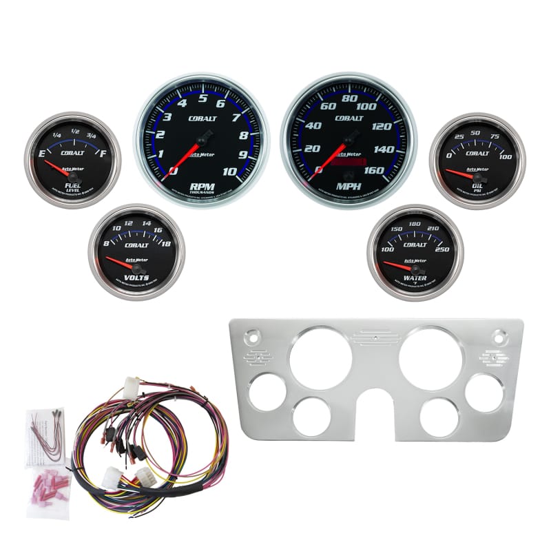 AutoMeter — Autometer 67-72 GM Truck Billet Dash Panel - Tach/MPH Speedo/Oil Press/Water Temp/Volt - Cobalt
GA K CHV TK 67-72 CB