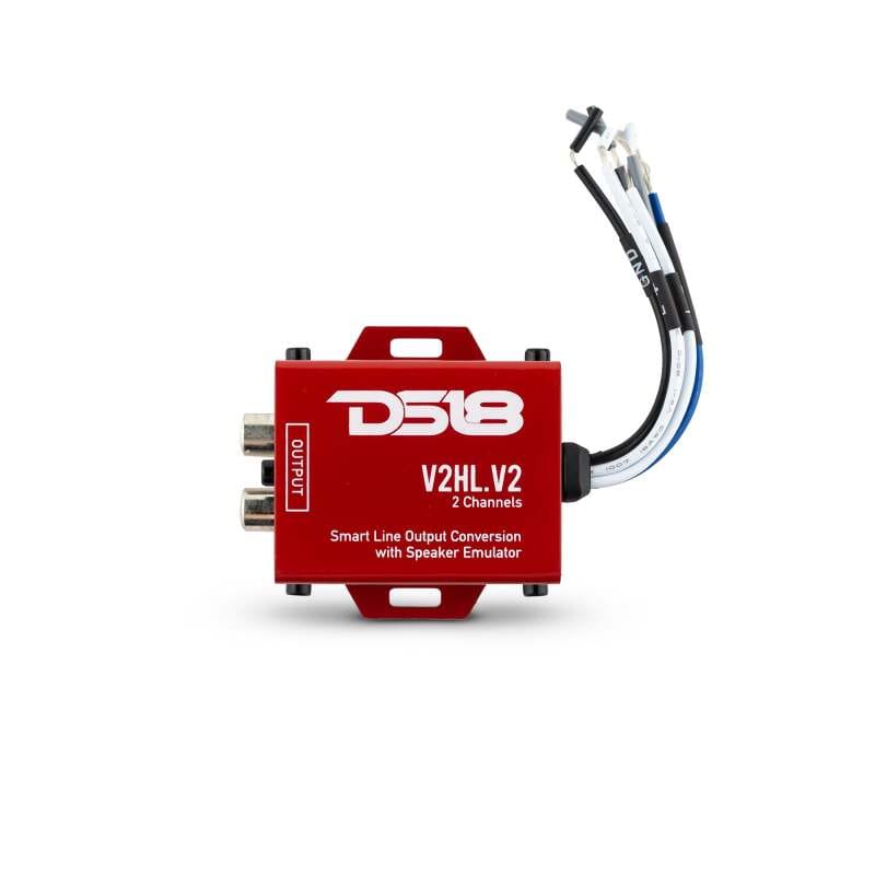 DS18 — DS18 Hi/Low Converter 2-Chnl Speaker Emulator Remote Out For Adding Aftermarket Amps To Any System