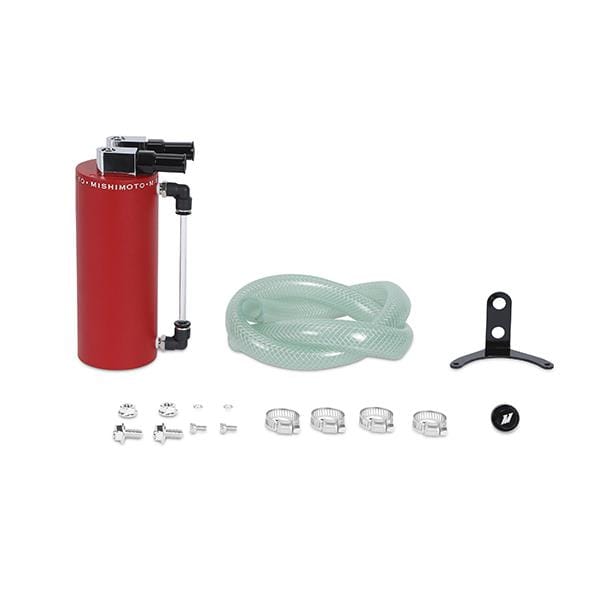 Mishimoto — Mishimoto Small Aluminum Oil Catch Can - Wrinkle Red