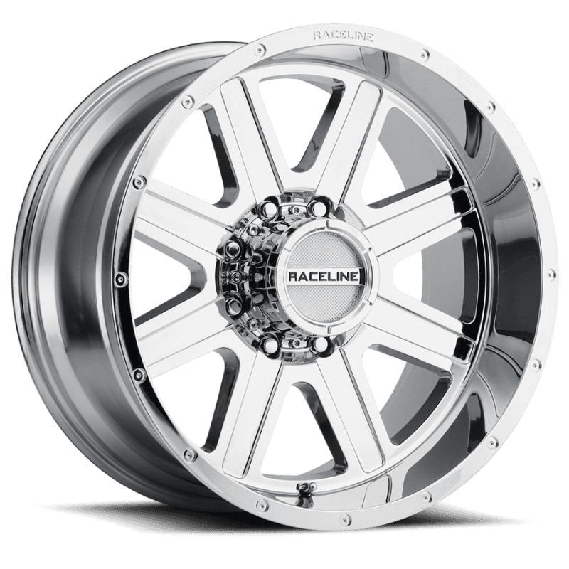 Raceline — Raceline 940C Hostage 20x10in / 8x165.1 BP / -19mm Offset / 125.2mm Bore - Chrome Wheel