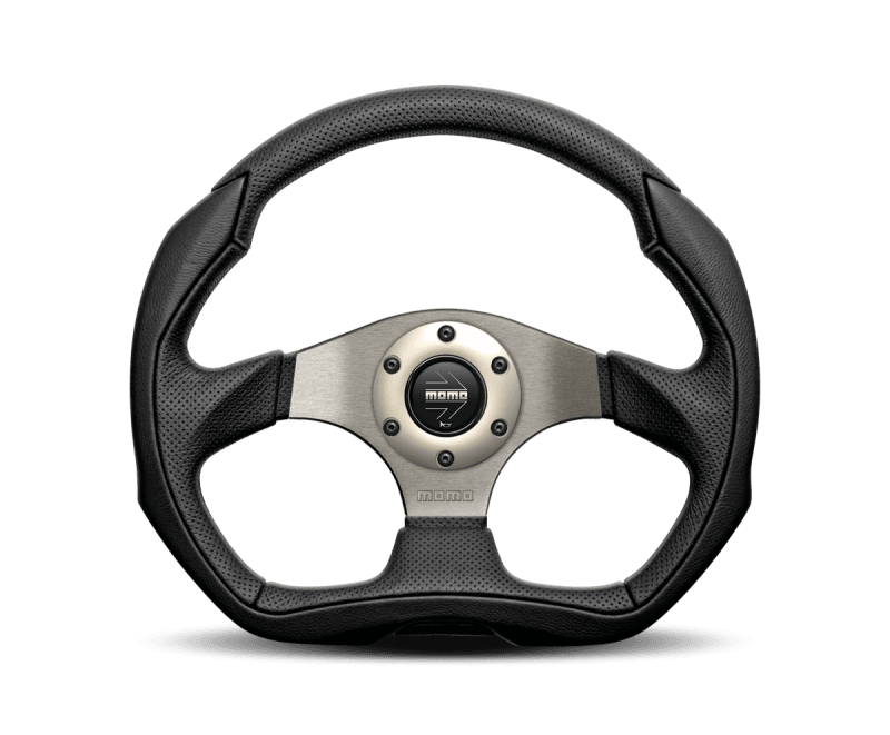 MOMO — Momo Eagle Steering Wheel 350 mm - Black Leather/Anthracite Spokes