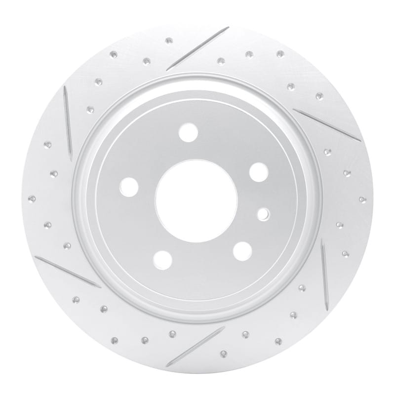 R1 Concepts — R1 13-20 Ford Escape Rear Left Drilled & Slotted Geo-Carbon Rotor