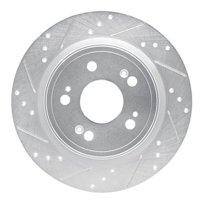 R1 Concepts — R1 14-20 Acura RLX Rear Left Drilled & Slotted Silver Brake Rotor
R1 Brake Rotor Drill