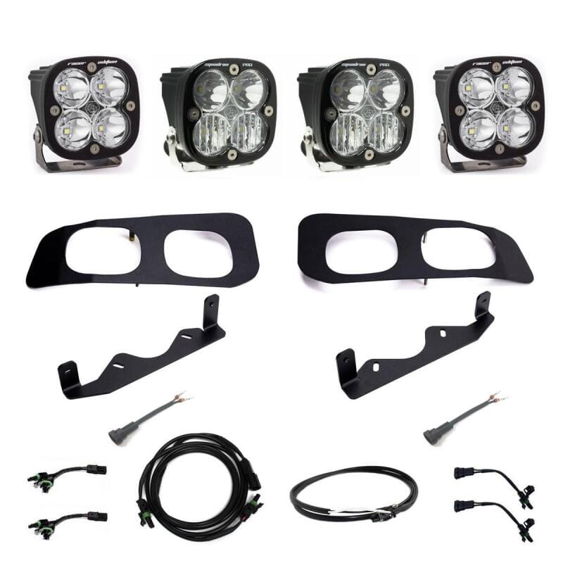 Baja Designs — Baja Designs 2023+ Ford F-250/350 Squadron Racer/Pro Unlimited Dual Fog Pocket Light Kit w/ Upfitter