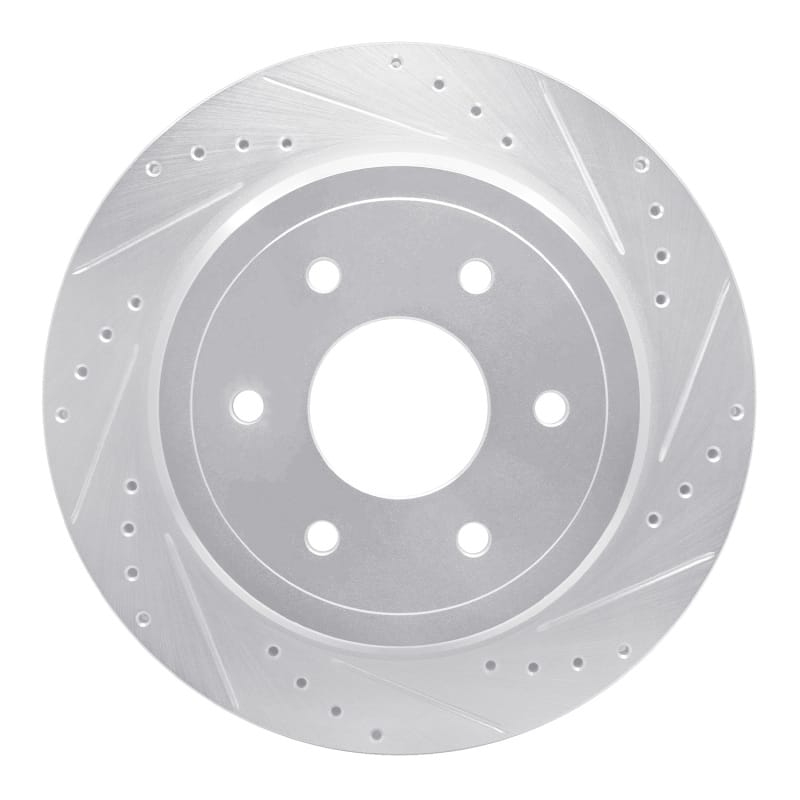 R1 Concepts — R1 16-24 Nissan Titan XD Rear Right Drilled & Slotted Silver Brake Rotor
R1 Brake Rotor Drill