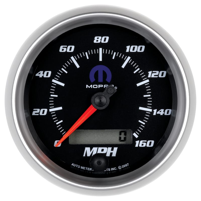 AutoMeter — Autometer Mopar 3-3/8in 160 MPH Electric Programmable Speedometer Gauge - Black
MOPAR #77060055, 3-3