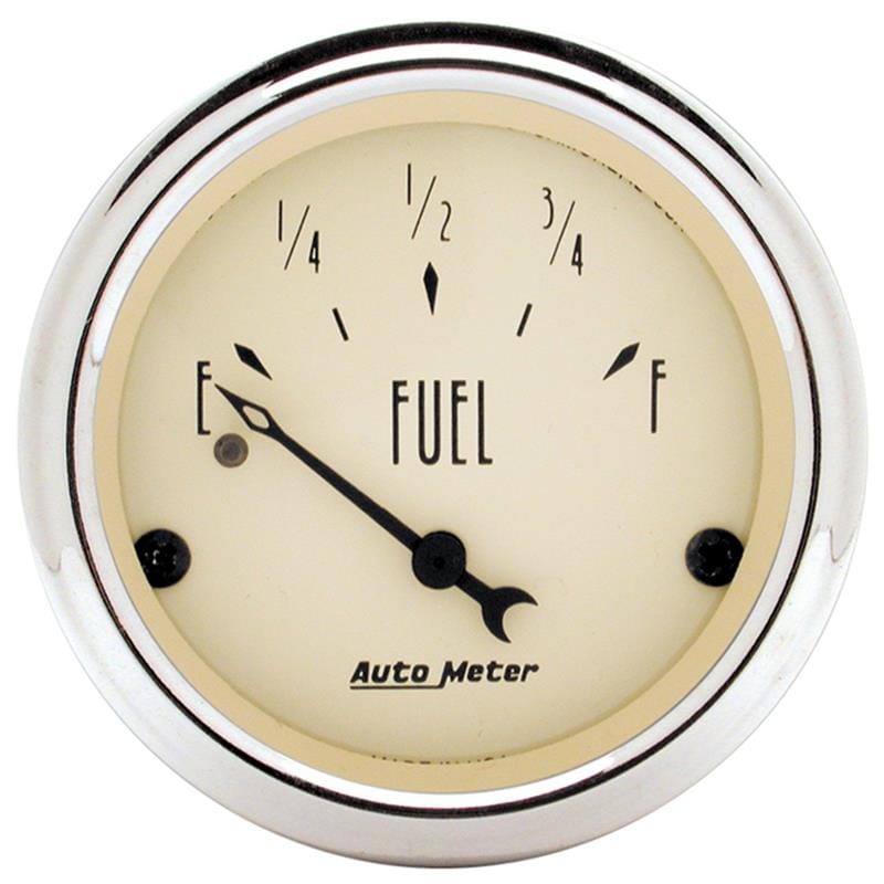 AutoMeter — Autometer 2in 0 OHMS Empty/30 OHMS Full Antique Beige Fuel Level Gauge
GA 2" FUEL 0-30 AB