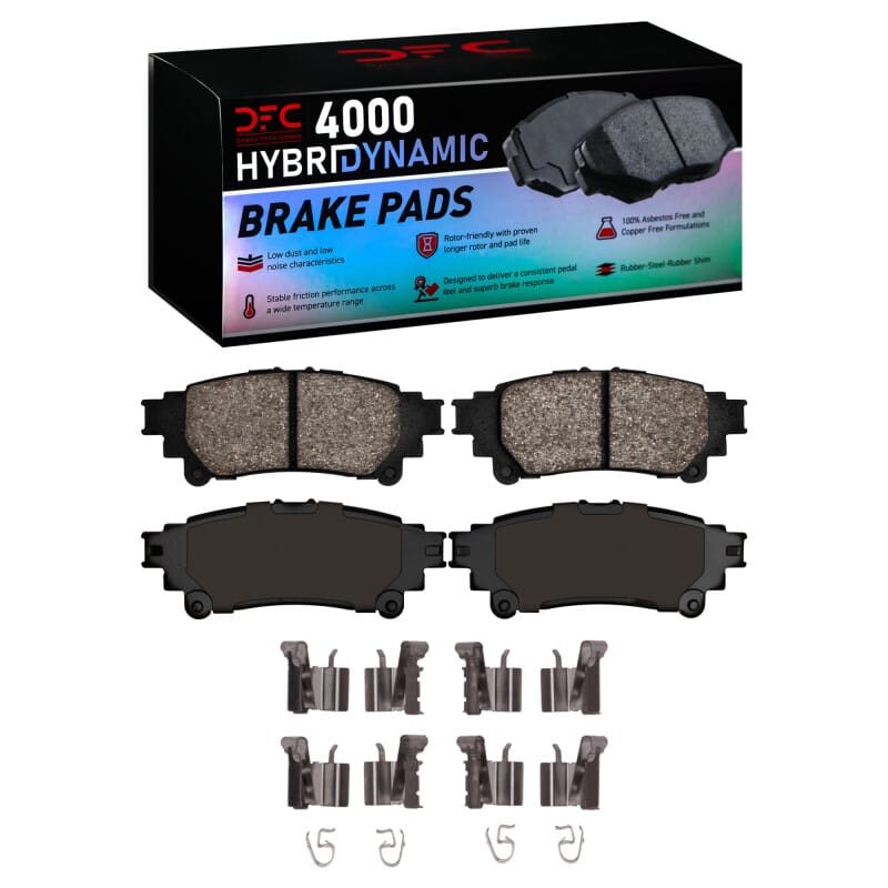 DFC — DFC 10-15 Lexus RX350 Rear 4000 HybriDynamic Brake Pads and Hardware Kit
DFC Brake Pad Set