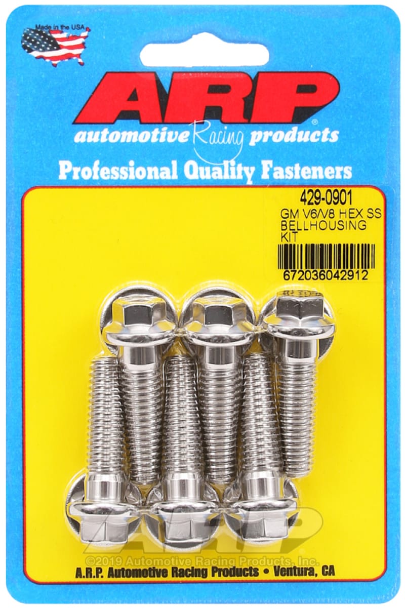 ARP — ARP GM V6/V8 SS Hex Bellhousing Bolt Kit