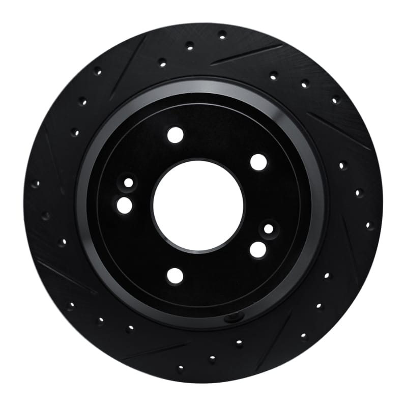 R1 Concepts — R1 09-20 Genesis G80 Rear Left Drilled & Slotted Black Brake Rotor
R1 Brake Rotor Drill