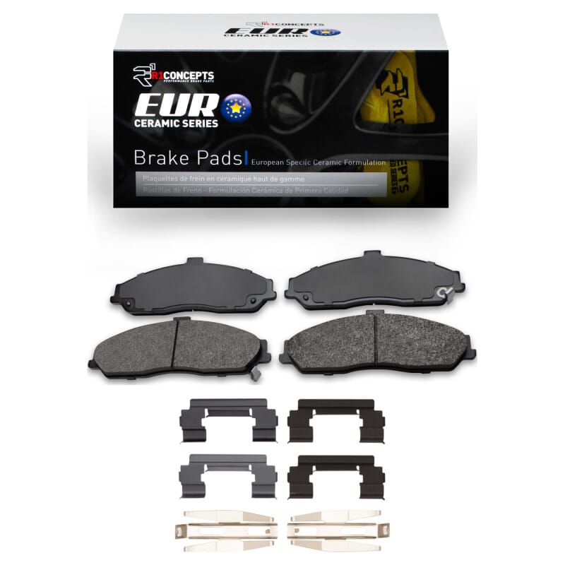 R1 Concepts — R1 1997-2013 Chevrolet Corvette Front R1 Euro Ceramic Pads & Hardware Kit
R1 Euro Ceramic Pads