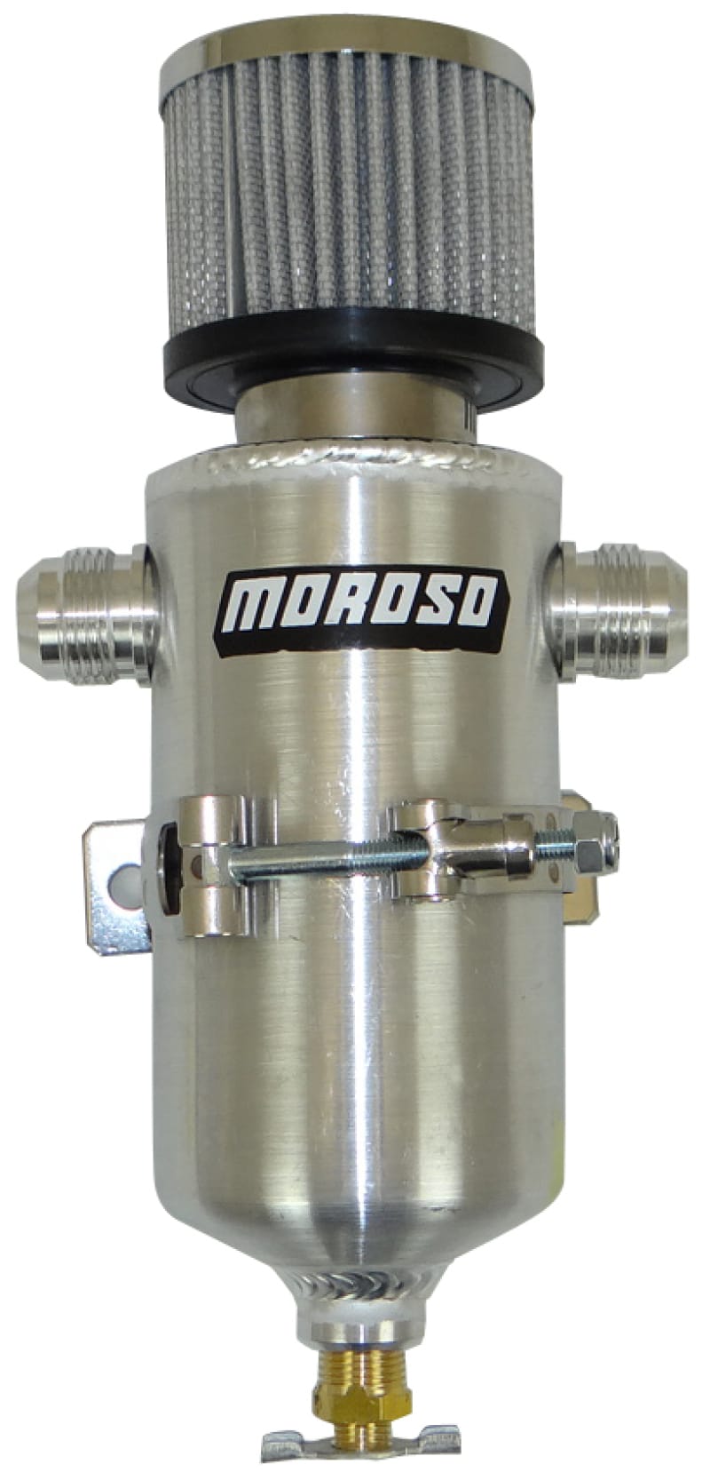 Moroso — Moroso Breather Tank/Catch Can - Two -12An Male Fittings - Aluminum