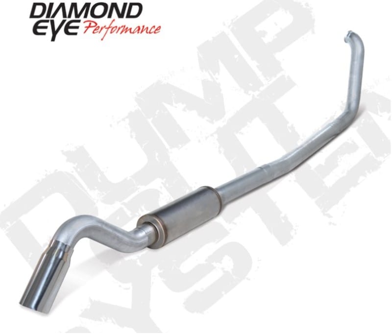 Diamond Eye Performance — Diamond Eye KIT 4in Turbo Back SGL AL: TURN DOWN 00-03 FORD 7.3L F250/F350