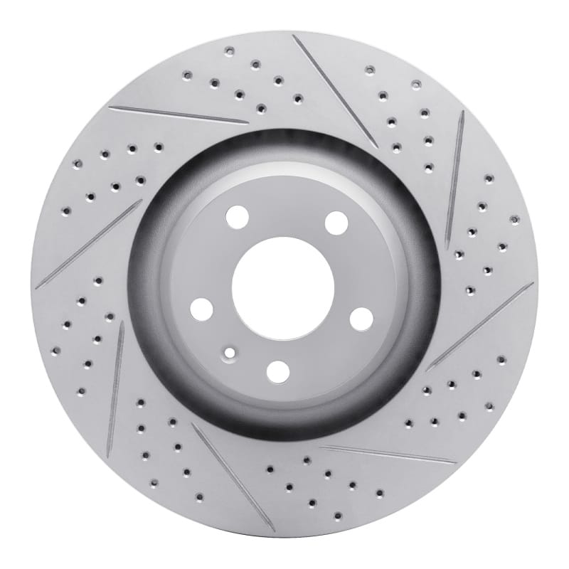 R1 Concepts — R1 05-11 Audi A6 Quattro Front Right Drilled & Slotted Geo-Carbon Rotor