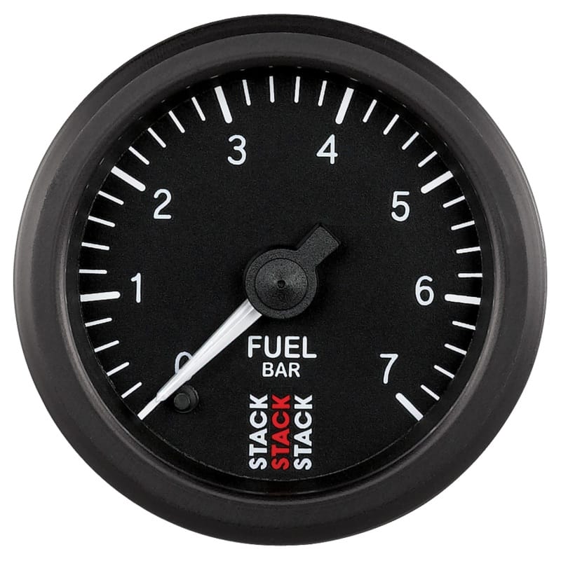 AutoMeter — Autometer Stack 52mm 0-7 Bar M10 Male Pro Stepper Motor Fuel Pressure Gauge - Black
Ga FP Stpr Blk 7 Bar