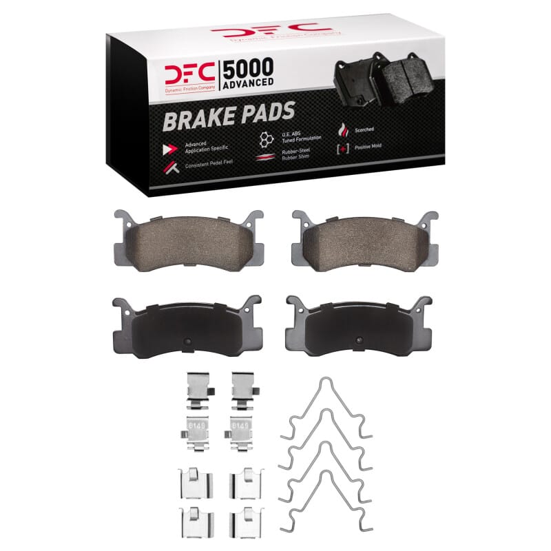 DFC — DFC 87-95 Mazda MX-3 Rear 5000 Advanced Semi Metallic Brake Pads and Hardware Kit
DFC Brake Pad Set