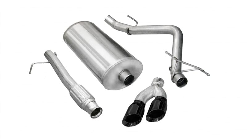 CORSA Performance — Corsa 2009-2013 GMC Sierra 4.8L V8 3in Cat-Back Single Side w Twin 4in Black Pro-Series Tips
Exhaust