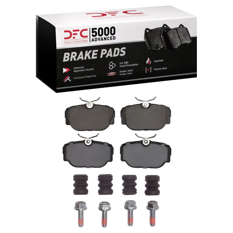 DFC — DFC 83-91 BMW 325I (USA/Canada) Front 5000 Advanced Low Metallic Brake Pads and Hardware Kit
DFC Brake Pad Set