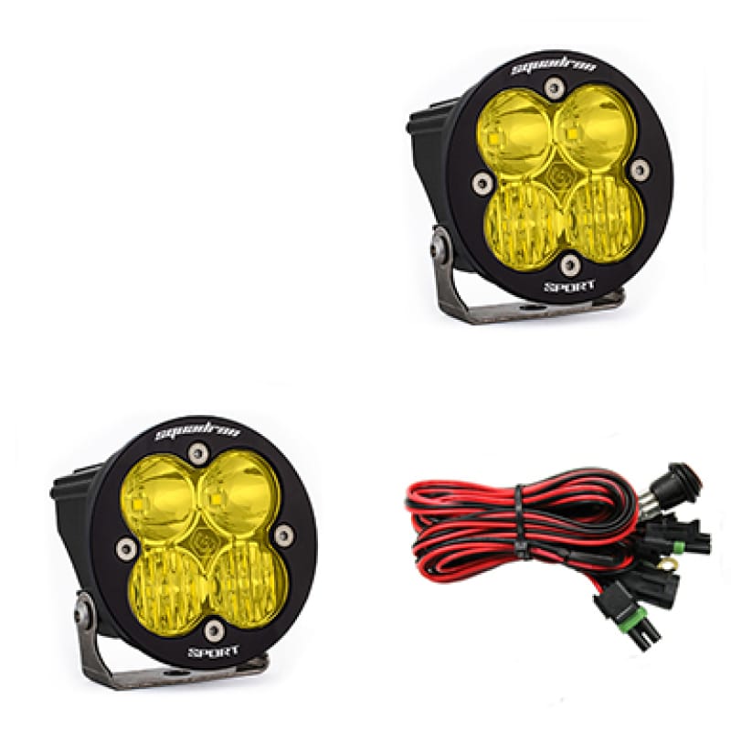 Baja Designs — Baja Designs Squadron R Sport Driving/Combo Pair LED Light Pods - Amber