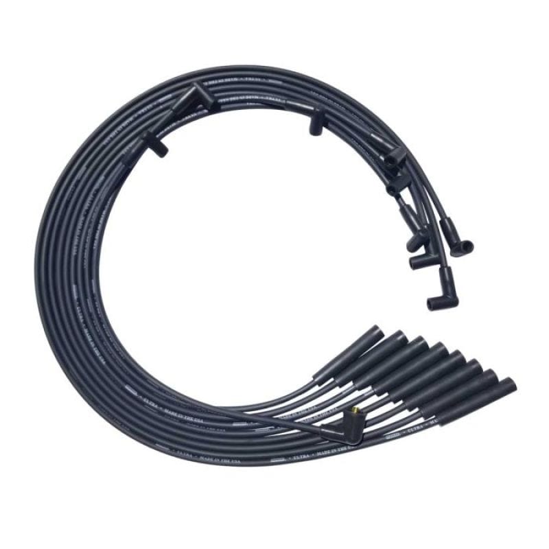 Moroso — Moroso BB Chrysler Mopar 361/383/400/440 Str Plug HEI Unsleeved Ultra Spark Plug Wire Set - Black