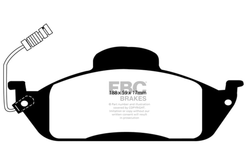 EBC — EBC 98 Mercedes-Benz M-Class (ML) ML320 3.2 Greenstuff Front Brake Pads
Disc Brake Pad