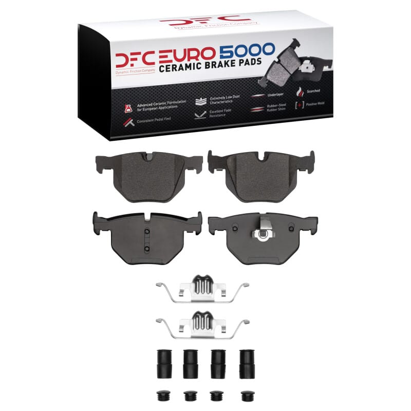 DFC — DFC 04-10 BMW 530i Rear Euro 5000 Ceramic Brake Pads and Hardware Kit
DFC EURO Pads + HW