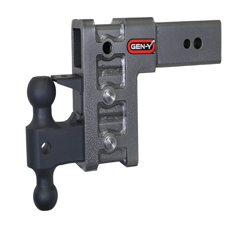 GEN-Y Hitch — Gen-Y Mega Duty 3in Shank 6in Drop 3.5K TW 32K Hitch w/GH-0161 Dual-Ball/GH-0162 Pintle Lock
Drop Hitch