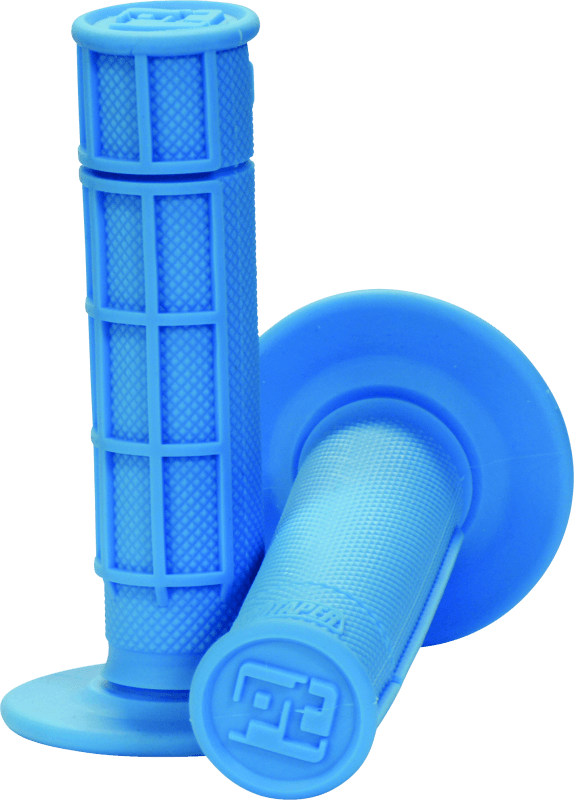 ProTaper — Handlebar Grip - Half Waffle Neon Blue