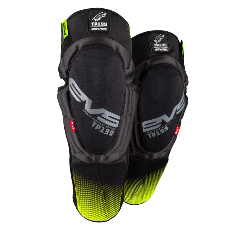 EVS — EVS TP199 Knee/Shin Guard Pair Black/Hi Viz - Large/XL