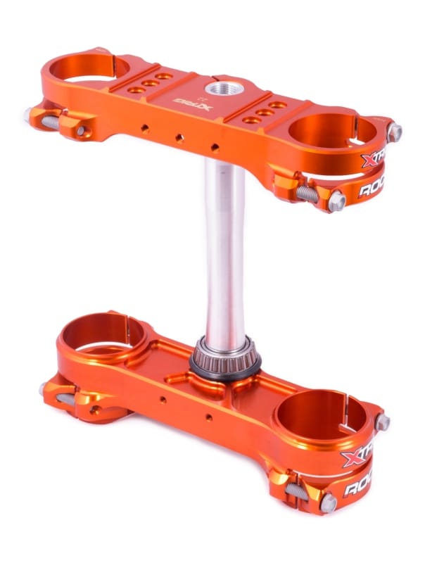 XTrig — XTrig 13-23 KTM 125-500/ GasGas/ Husqvarna ROCS Tech Triple Clamp 20 mm. Offset M12 - Orange