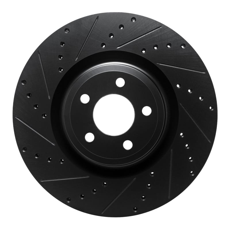 R1 Concepts — R1 20-25 Ford Police Interceptor Utility Front Left Drilled & Slotted Black Brake Rotor
R1 Brake Rotor Drill