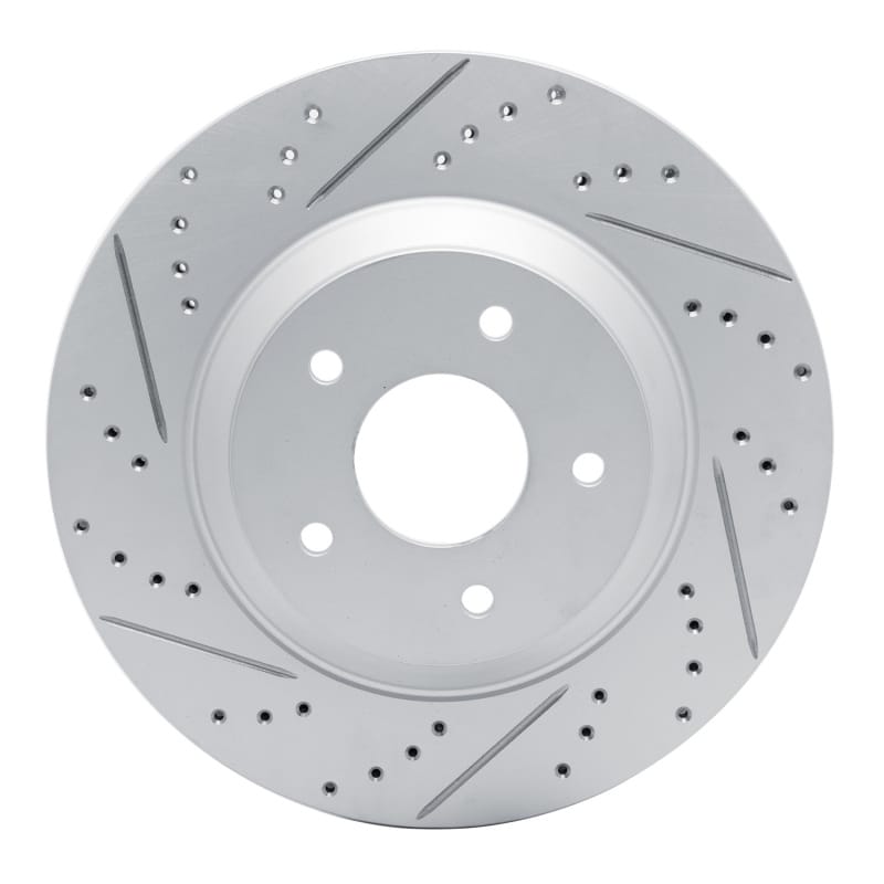 R1 Concepts — R1 88-96 Chevrolet Corvette Right Front Drilled & Slotted Geo-Carbon Rotor