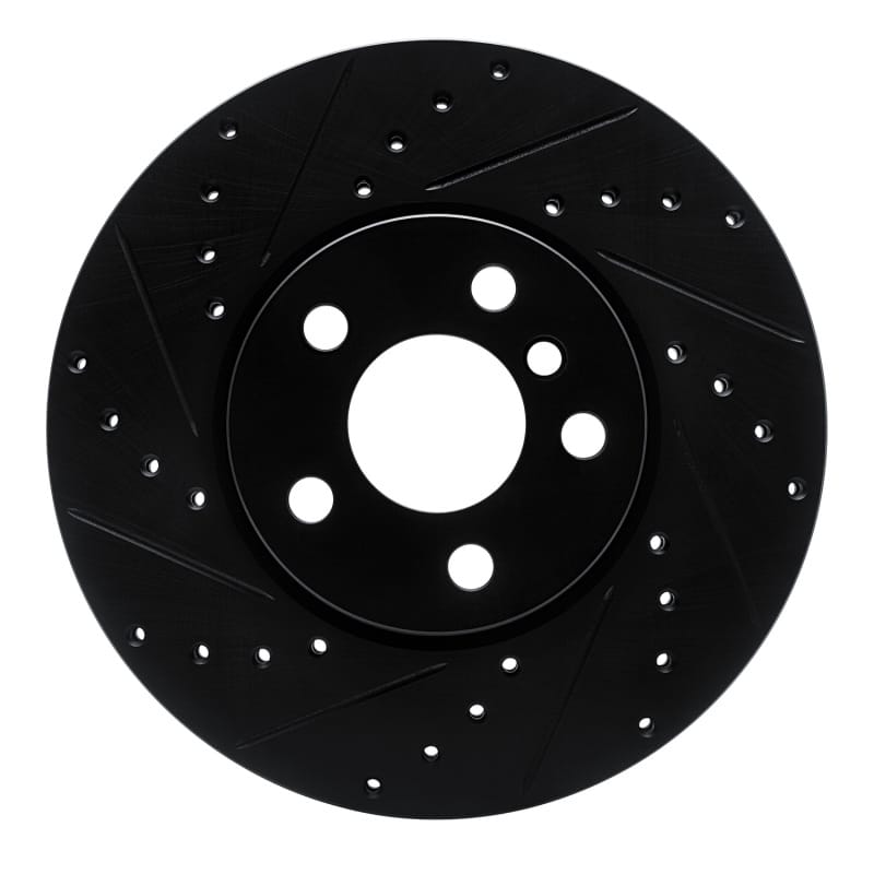 R1 Concepts — R1 16-24 Mini Cooper Countryman Front Left Drilled & Slotted Black Brake Rotor
R1 Brake Rotor Drill