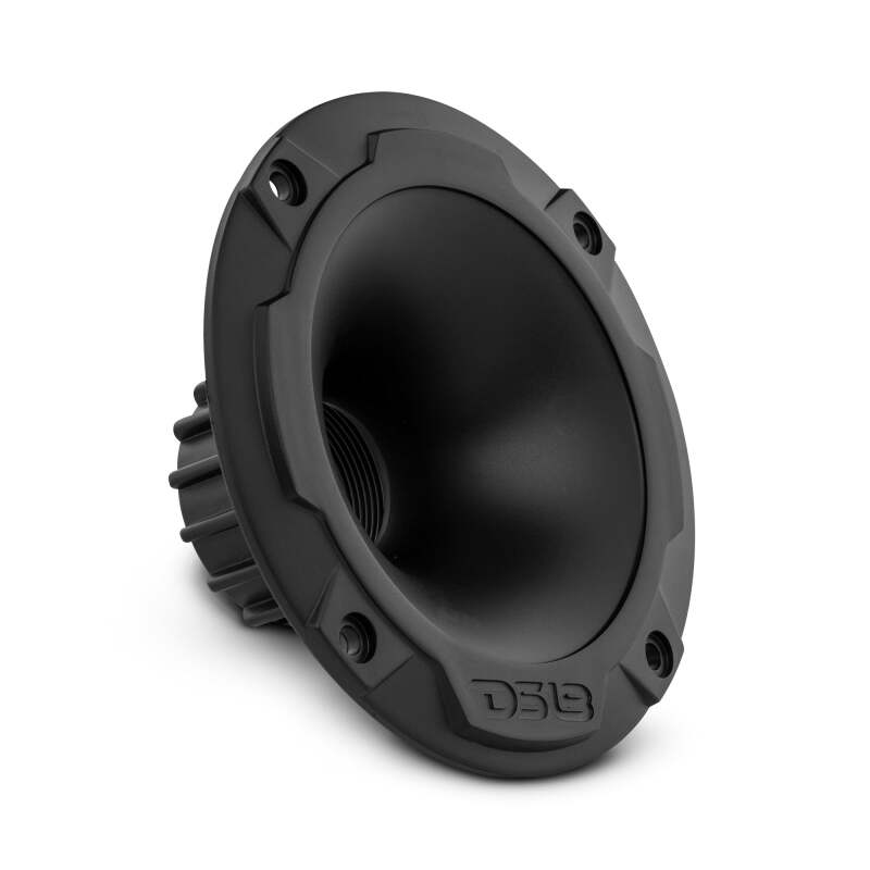 DS18 — DS18 1in Twist-On Throat Horn 45 Degree 1.77in Depth Black Shallow
