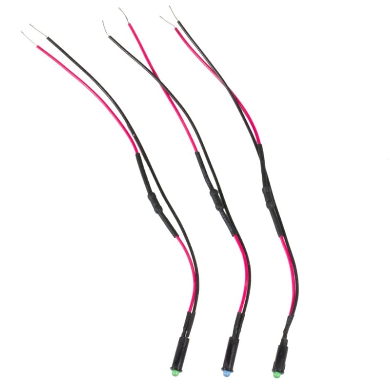 AutoMeter — Autometer LED Indicator Light Kit 5/32in. (2 Green, 1 Blue)
LED LIGHT KIT 3PCS