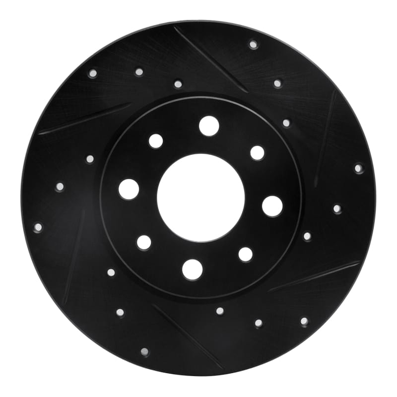 R1 Concepts — R1 13-19 Fiat 500E Rear Right Drilled & Slotted Black Brake Rotor
R1 Brake Rotor Drill