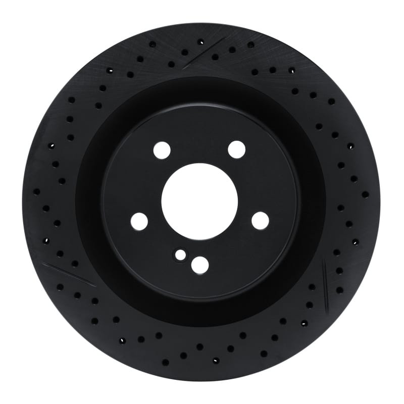 R1 Concepts — R1 08-15 Mercedes-Benz C63 AMG Rear Drilled & Slotted Black Brake Rotor
R1 Brake Rotor Drill