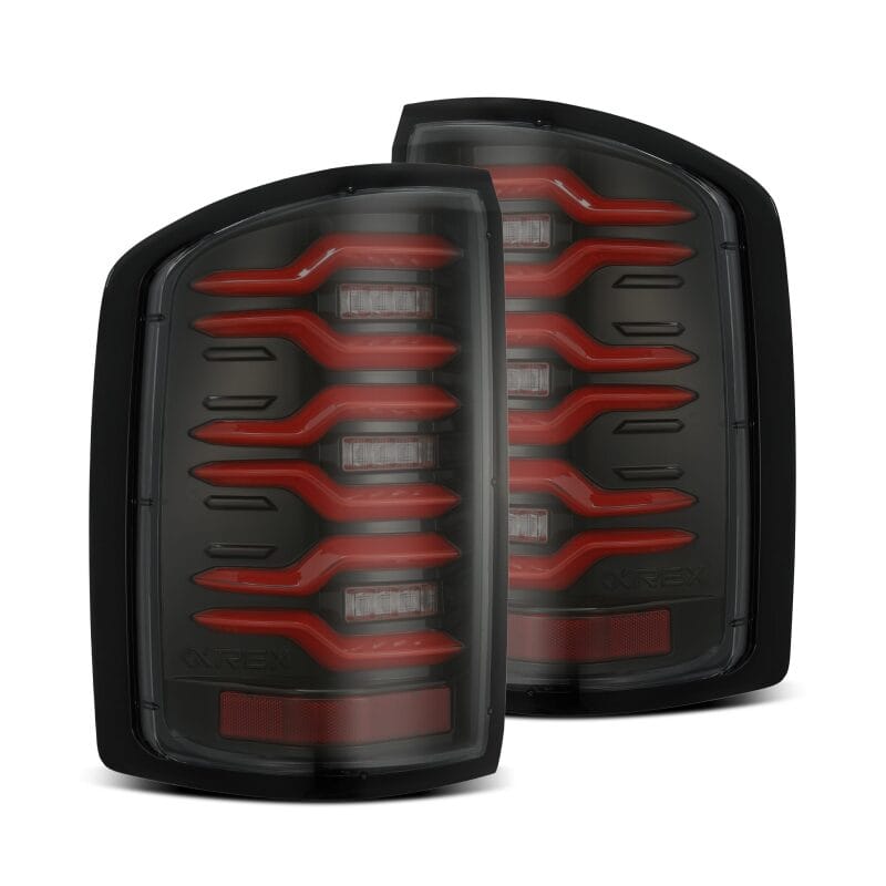 AlphaRex — AlphaRex 14-18 GMC Sierra 1500/2500HD/3500HD LUXX-Series LED Tail Lights Blk/Red w/Actv Lgt Seq. Sig
Taillight Assembly