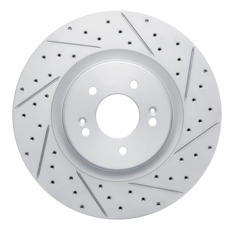 R1 Concepts — R1 21-26 Hyundai Sonata Front Right Drilled & Slotted Geo-Carbon Rotor