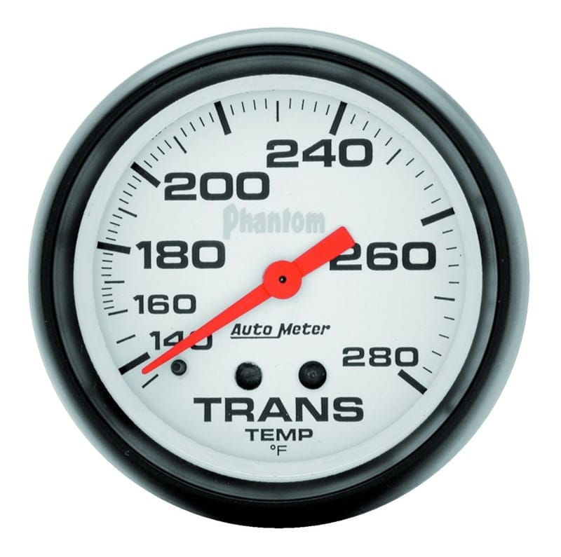 AutoMeter — AutoMeter Gauge Transmission Temp 2-5/8in. 140-280 Deg. F Mechanical Phantom
2-5/8" TRANS TEMP, 1