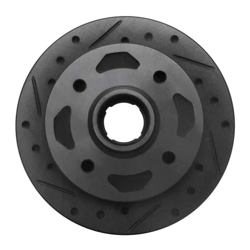 R1 Concepts — R1 84-85 Mazda RX-7 Front Left Drilled & Slotted Black Brake Rotor
R1 Brake Rotor Drill