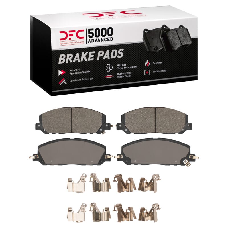 DFC — DFC 20-25 Ford Police Interceptor Utility Front 5000 Adv Semi Metallic Brake Pads & Hardware Kit